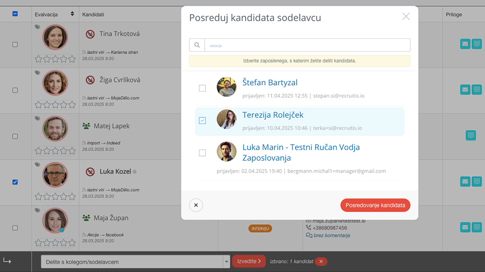 Olajšajte si sodelovanje z vodji zaposlovanja!